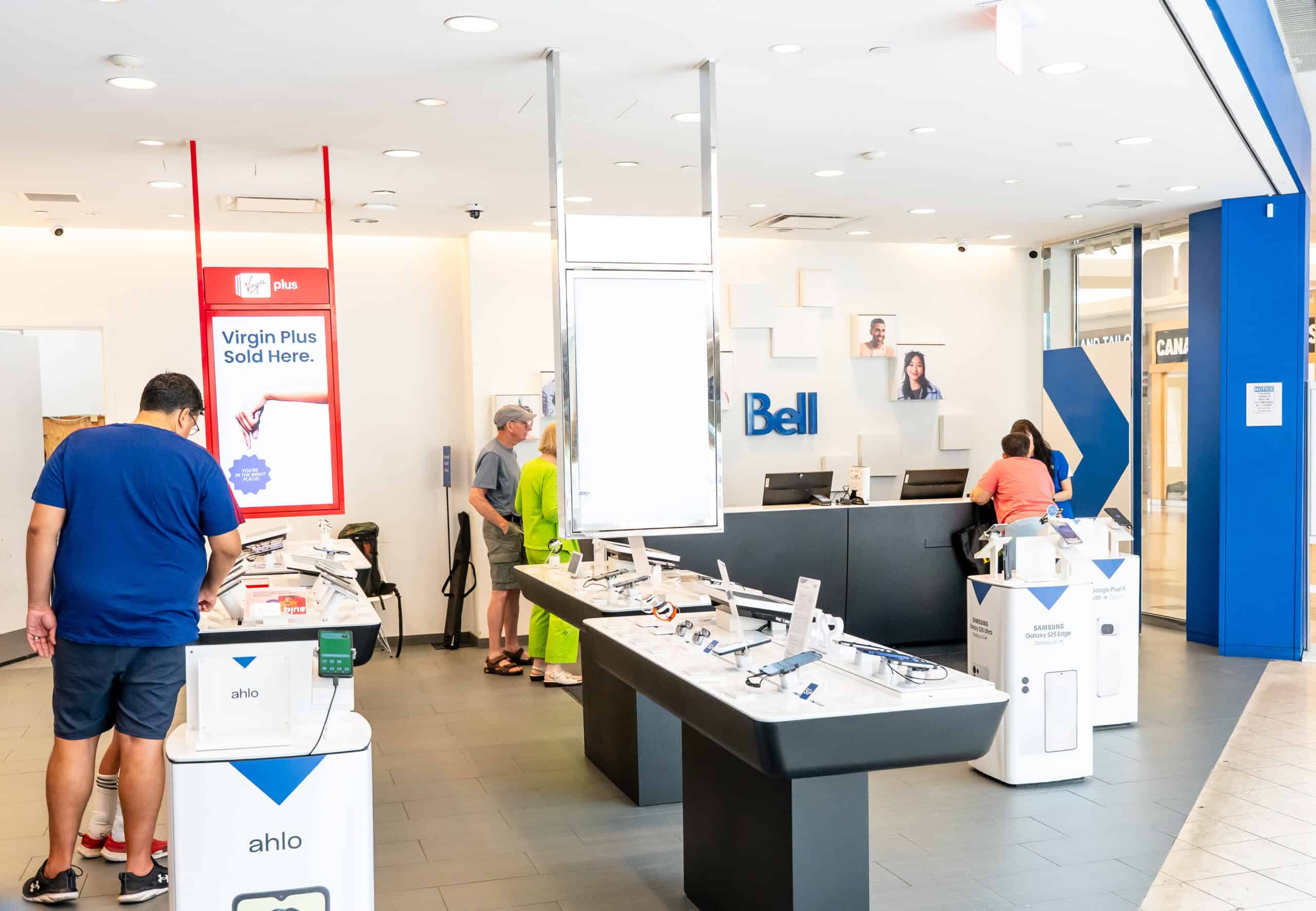 GCTel employees at Bell store on Broadway St. Tillsonburg ON